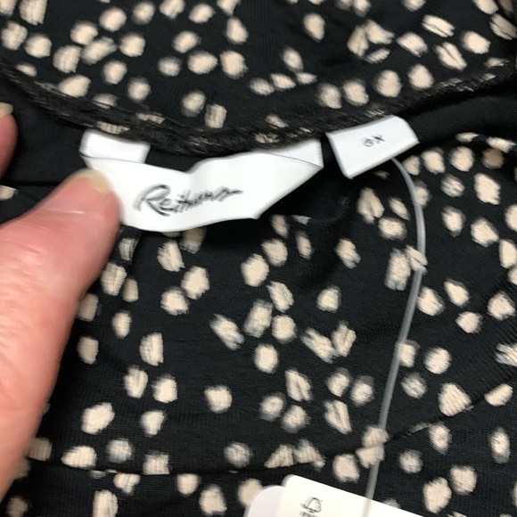 Reitman’s NWT Sleeveless Black w Beige Top w Stretch, Wrinkle Free, Four season - Picture 7 of 12
